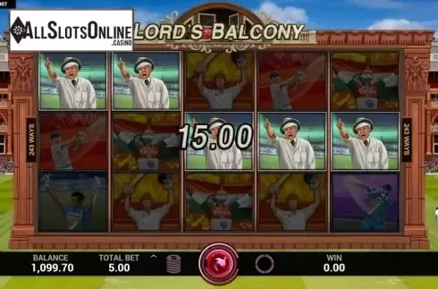 Win Screen 2. Lords Balcony from Indi Slots