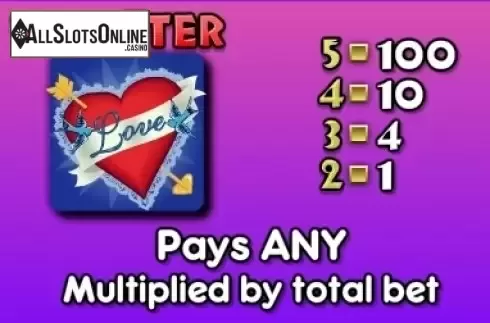 Paytable 3. Love Bugs Mini from NextGen