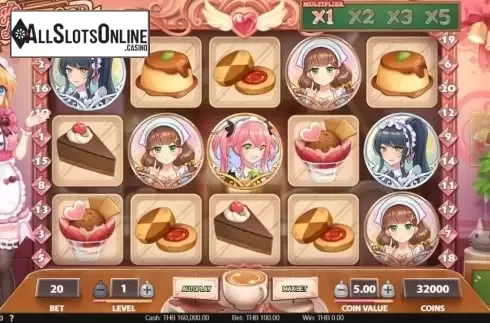 Reel Screen. Magic Maid Cafe from NetEnt