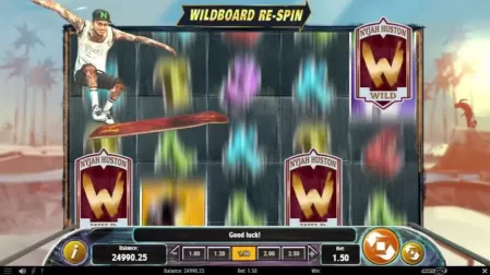 Nyjah Huston – Skate for Gold slot screenshot 2