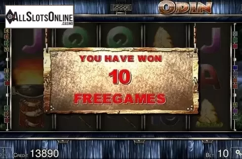 Win Screen . Odin from Merkur