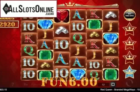 Win screen 3. Red Queen Branded Megaways from IronDog