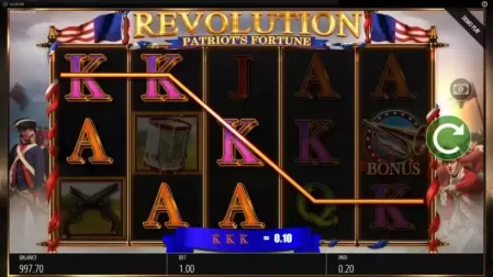 Revolution Patriots Fortune slot screenshot 3