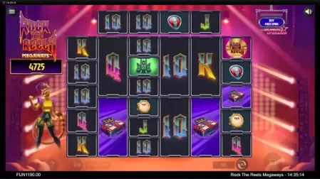 Rock the Reels Megaways slot screenshot 1