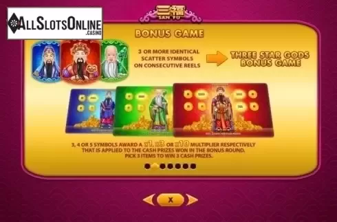 Paytable 2. San Fu from Skywind Group