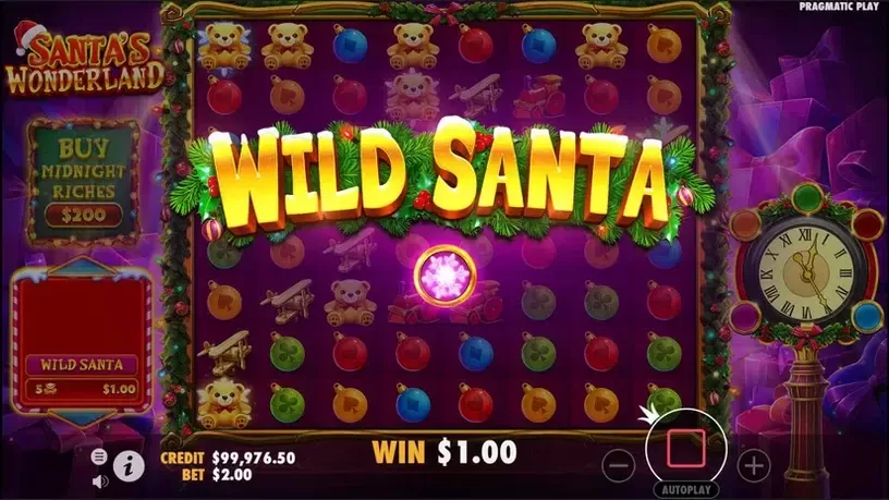 Santa's Wonderland slot screenshot 2