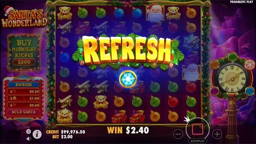 Santa's Wonderland slot screenshot 3