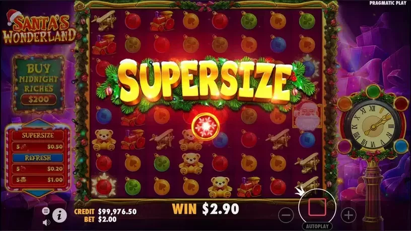 Santa's Wonderland slot screenshot 4