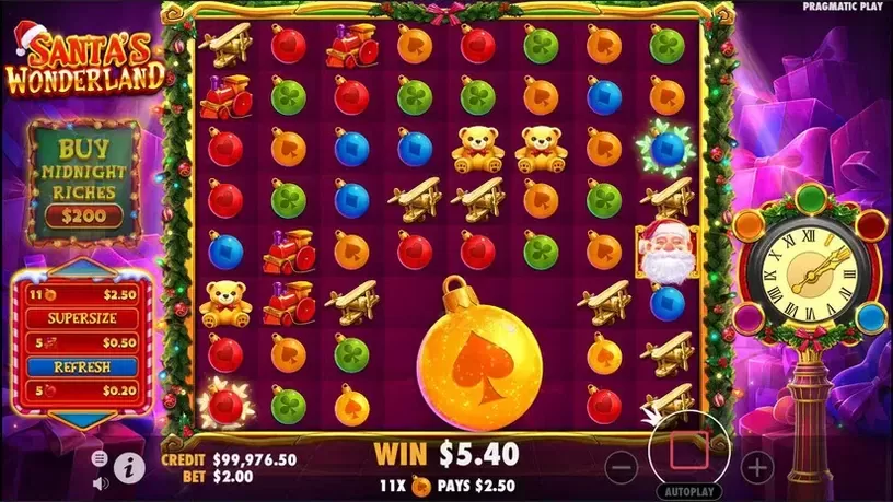 Santa's Wonderland slot screenshot 5