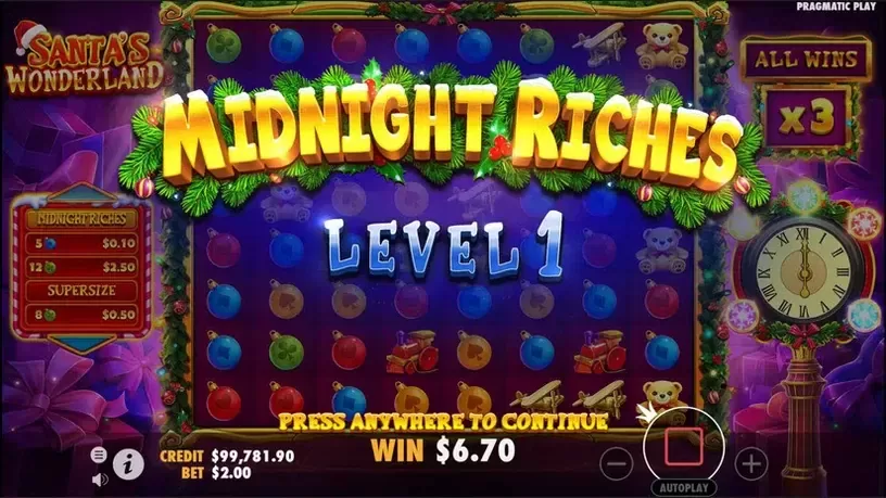 Santa's Wonderland slot screenshot 7