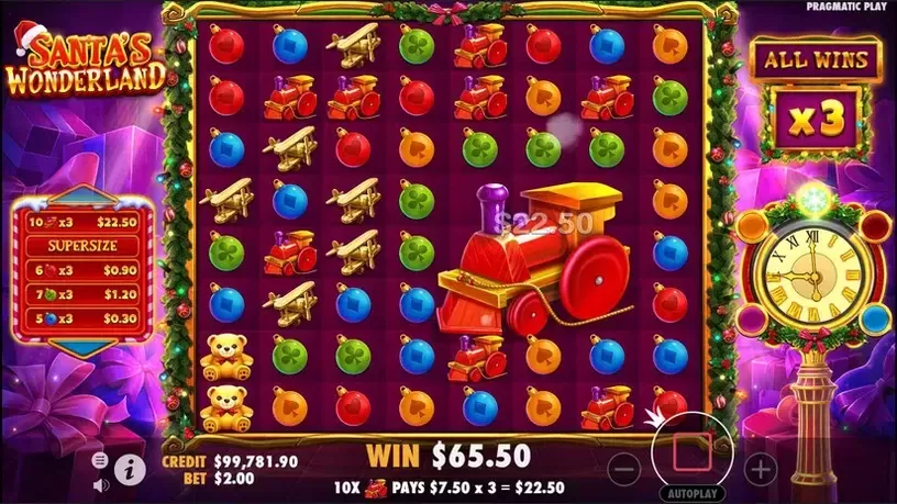 Santa's Wonderland slot screenshot 8