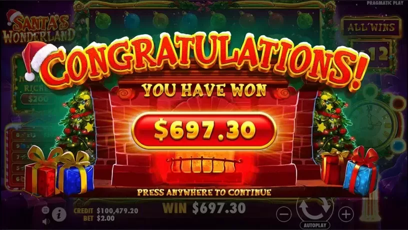 Santa's Wonderland slot screenshot 9