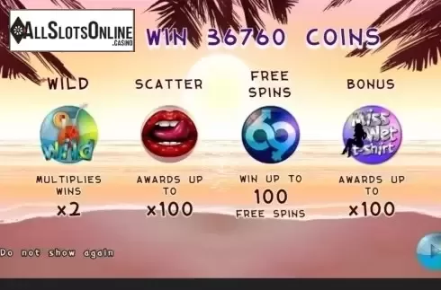 Start Screen. Sex on the Beach from Espresso Games