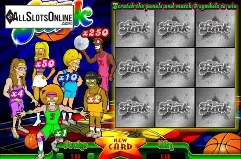 Game field screen. Slam Funk from Microgaming