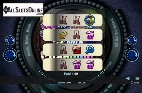 Game Screen. Snapshot Pull Tab from Realistic