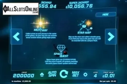 Paytable 2. Space Gems (Magnet Gaming) from Magnet Gaming