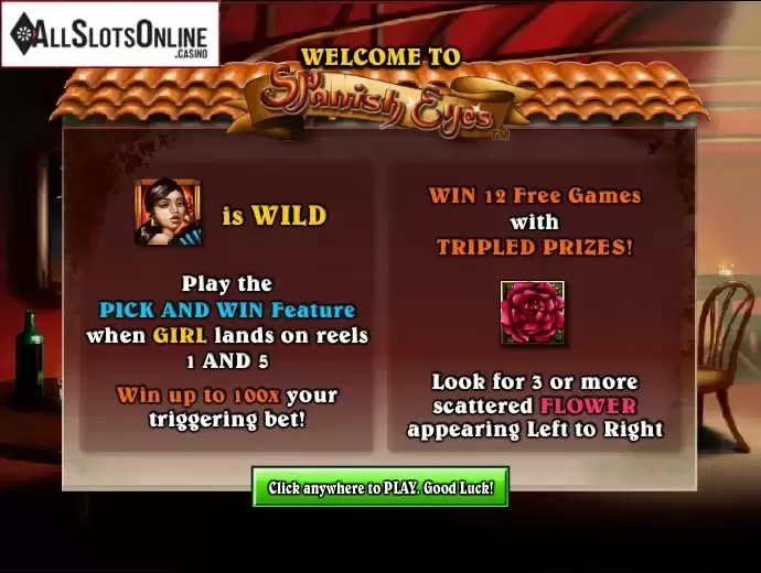 Game features. Spanish Eyes from NextGen