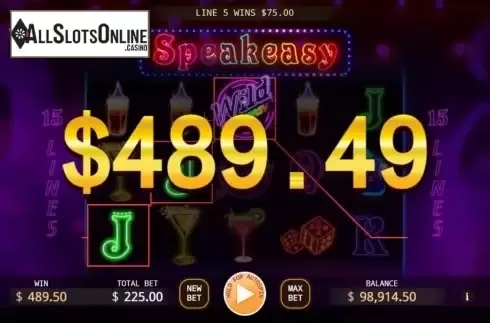 Win Screen 1. Speakeasy from KA Gaming