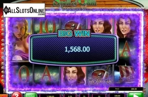 Big Win. Spell of Odin from 2by2 Gaming