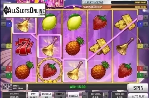 Win Screen . Spin & Win from Play'n Go