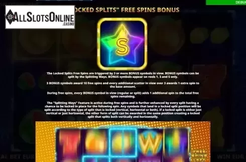 FS bonus screen