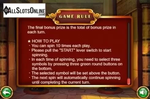 Info 3. Temple Slot from MGA
