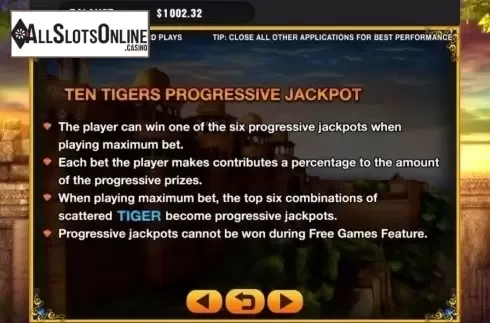 Game Rules. Ten Tigers from GMW