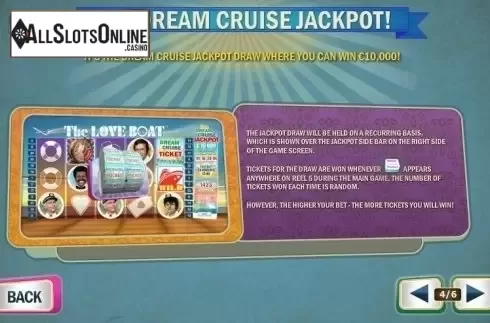 Paytable 4. The Love Boat from Playtech