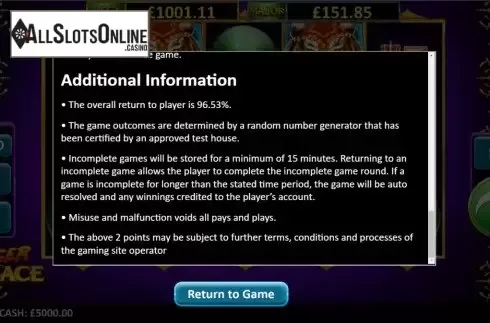 Game information