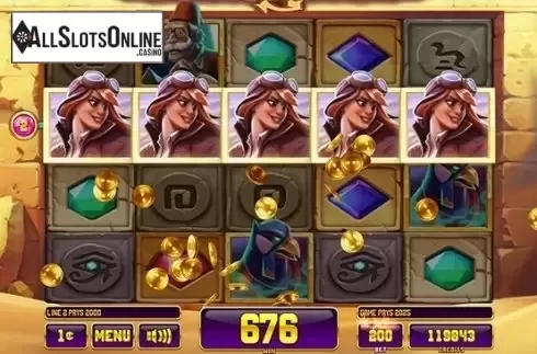 Win Screen 4. Treasures of the Tomb from Incredible Technologies