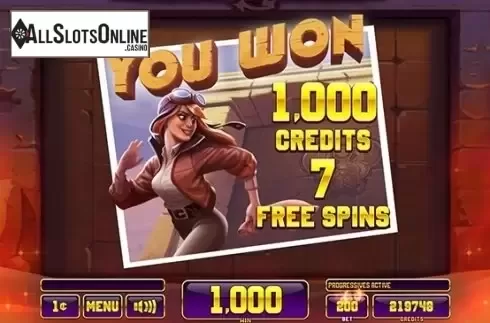 Win Screen 3. Treasures of the Tomb from Incredible Technologies