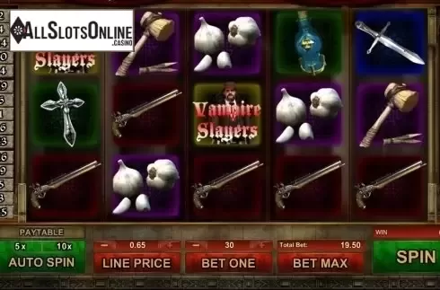 Game Workflow screen. Vampire Slayers from GamesOS