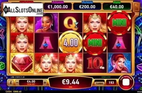 Win Screen 2. Vegas Hotties from Ruby Play