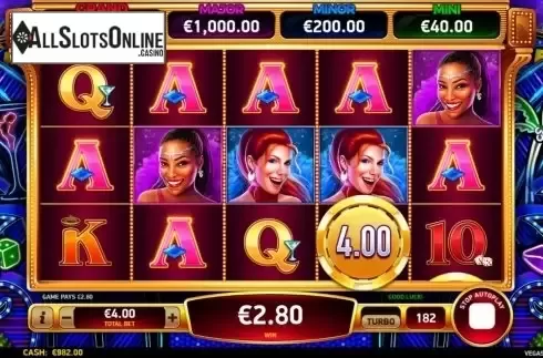 Win Screen 5. Vegas Hotties from Ruby Play