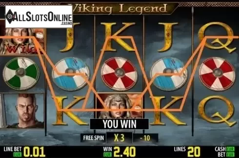 Free spins. Viking Legend HD from World Match