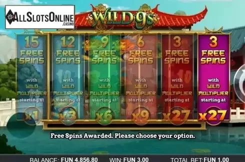 Free Spins screen 2