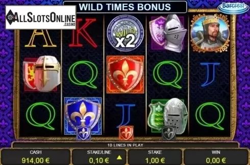 Wild times bonus. Wild Knights King's Ransom from Barcrest