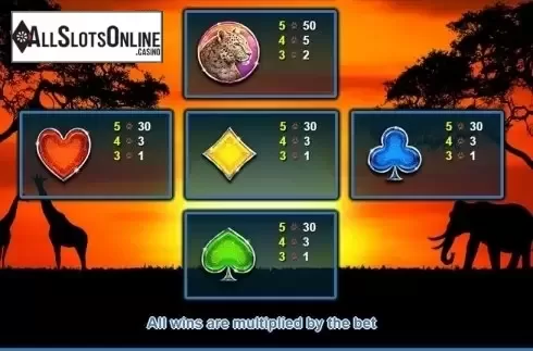 Paytable 2. Wild Run from NextGen