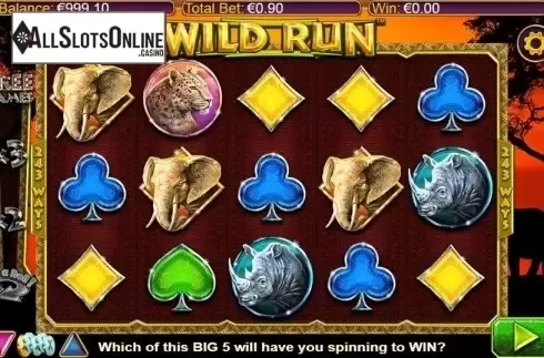 Screen 2. Wild Run from NextGen