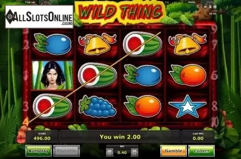 Win. Wild Thing from Greentube