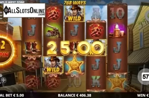 Win Screen 4. Wild West Zone from Leander Games