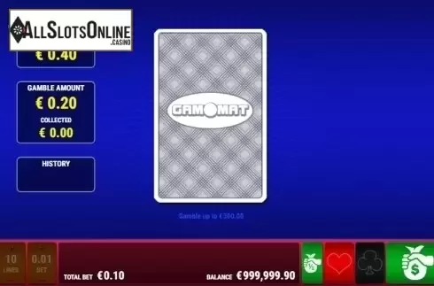 Bonus Game screen. Wilds gone wild from Gamomat