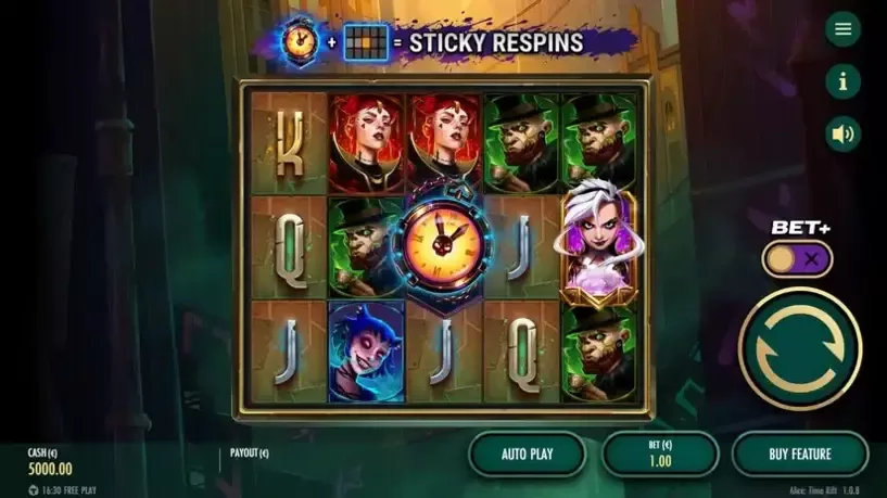 Alice Time Rift slot screenshot 