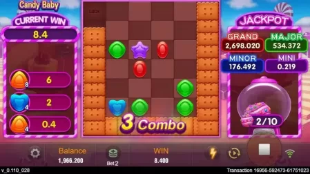Candy Baby slot screenshot 2