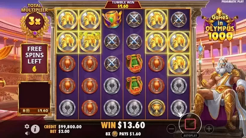 Games in Olympus 1000 slot screenshot 5