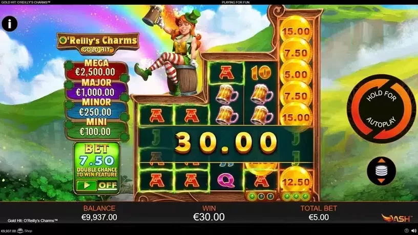 Gold Hit: O'Reilly's Charms slot screenshot 