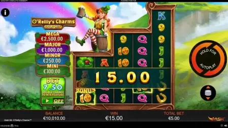Gold Hit: O'Reilly's Charms slot screenshot 2