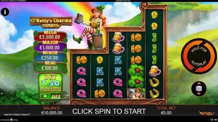 Gold Hit: O'Reilly's Charms slot screenshot 1
