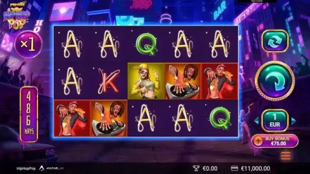 HipHopPop slot screenshot 1
