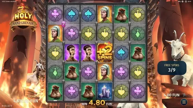 Holy Hand Grenade slot screenshot 4